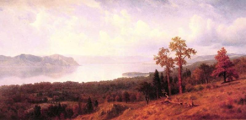 Albert Bierstadt View of the Hudson Looking Across the Tappan Zee-Towards Hook Mountain Spain oil painting art
